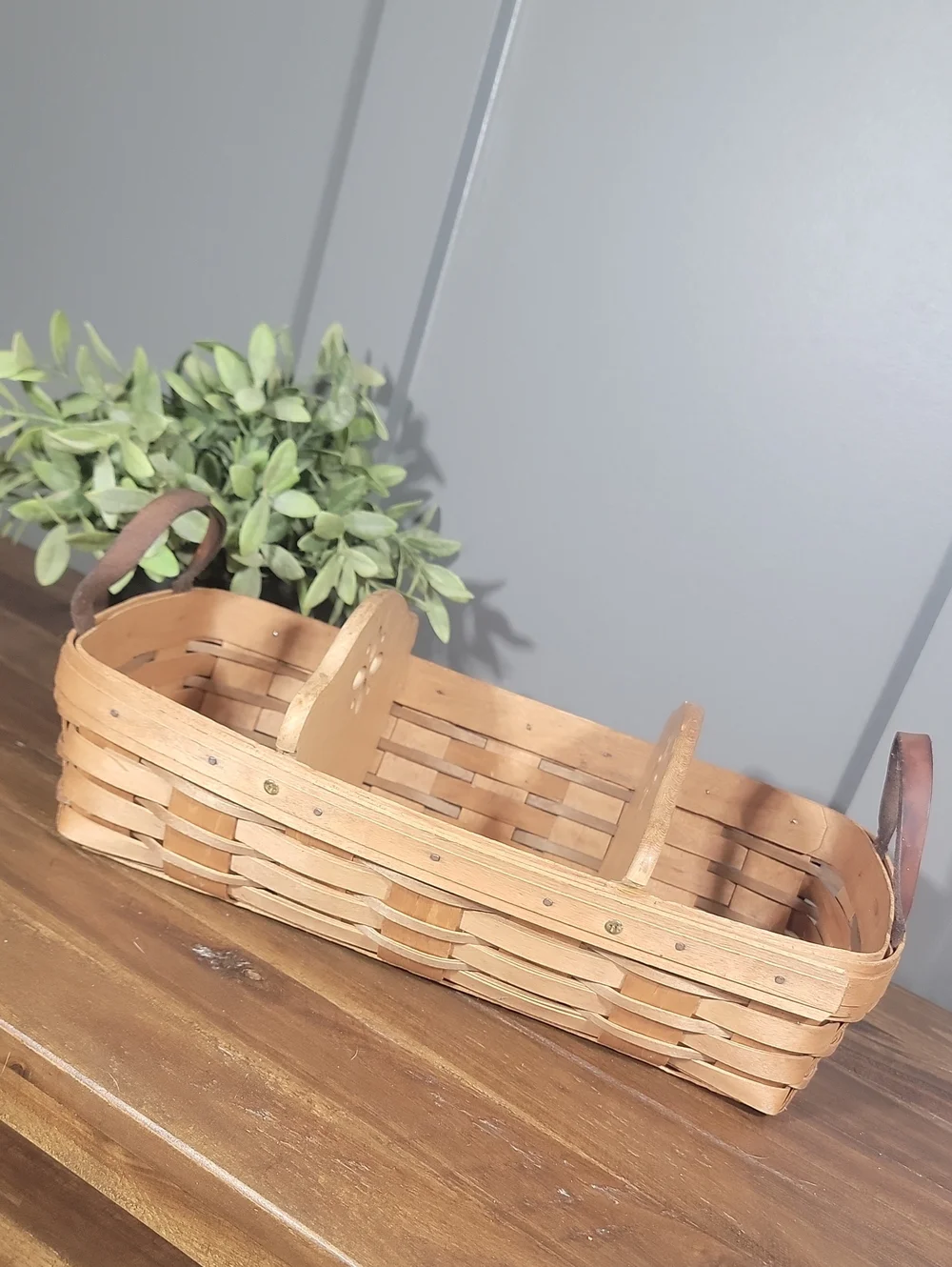 Vintage Longaberger Basket with Dividers